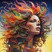 Create Midjourney prompt with Psychedelic art style